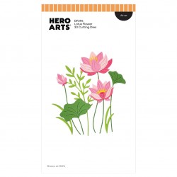 HERO ARTS LOTUS FLOWER ETCHED DIES SET