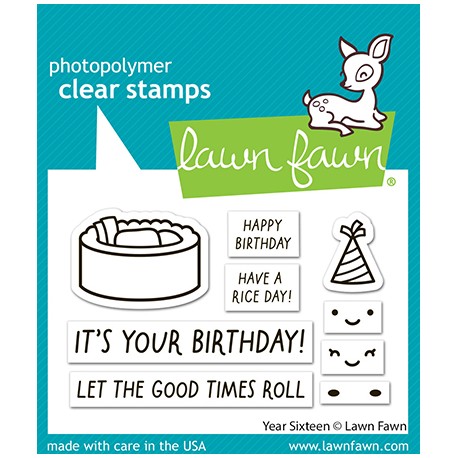 LAWN FAWN CLEAR STAMPS - YEAR SIXTEEN