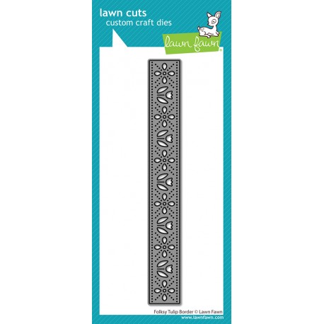 LAWN FAWN DIES - FOLKSY TULIP BORDER DIE