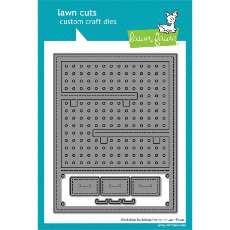 LAWN FAWN DIES - WORKSHOP BACKDROP PORTRAIT DIES