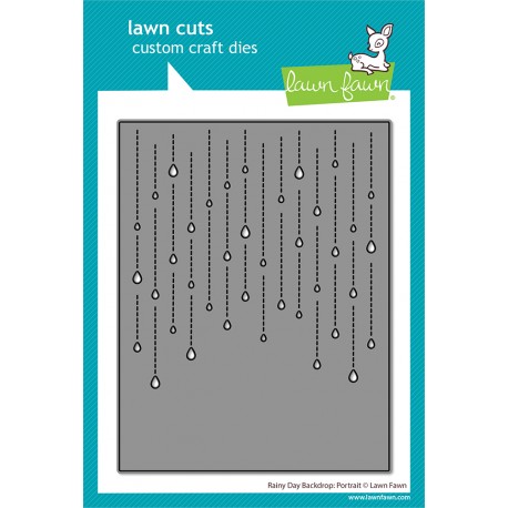 LAWN FAWN DIES - RAINY DAY BACKDROP PORTRAIT DIES