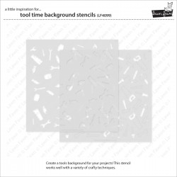 LAWN FAWN STENCIL - TOOLTIME BACKGROUND STENCILS