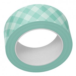 LAWN FAWN WASHI VERTICAL AQUA GINGHAM