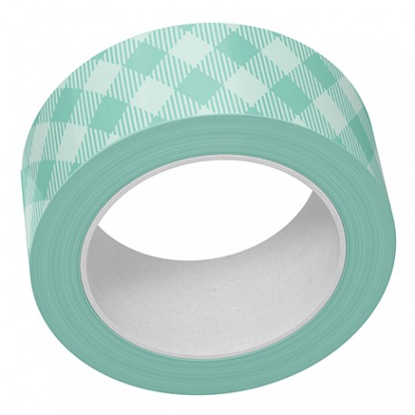 LAWN FAWN WASHI VERTICAL AQUA GINGHAM