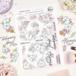 PINKFRESH STUDIO "GARDEN GRACE" CLEAR STAMP by THE DAYDREAM EDIT by Dawn Woleslagle