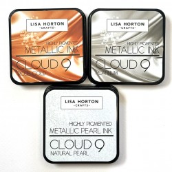 LISA HORTON SET CLOUD 9 METALLIC INK - PEARL-PLATINUM-ROSE GOLD