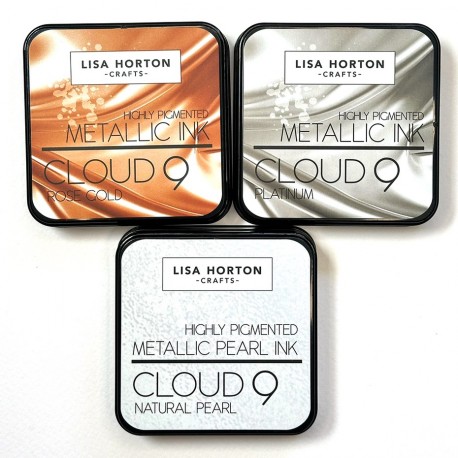 LISA HORTON SET CLOUD 9 METALLIC INK - PEARL-PLATINUM-ROSE GOLD
