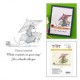 SPELLBINDERS - HOUSE MOUSE FUN IN THE SUN CLING RUBBER STAMP