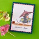 SPELLBINDERS - HOUSE MOUSE FUN IN THE SUN CLING RUBBER STAMP