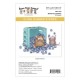 SPELLBINDERS - HOUSE MOUSE BLUEBERRY BUDDIES CLING RUBBER STAMP