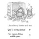 SPELLBINDERS - HOUSE MOUSE BLUEBERRY BUDDIES CLING RUBBER STAMP