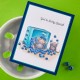 SPELLBINDERS - HOUSE MOUSE BLUEBERRY BUDDIES CLING RUBBER STAMP