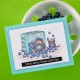 SPELLBINDERS - HOUSE MOUSE BLUEBERRY BUDDIES CLING RUBBER STAMP