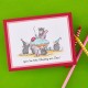 SPELLBINDERS - HOUSE MOUSE THE CHERRY ON TOP CLING RUBBER STAMP