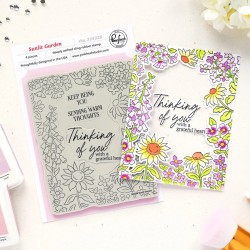 PINKFRESH STUDIO SUNLIT GARDEN CLING STAMP - SUNLIT MANOR COLLECTION