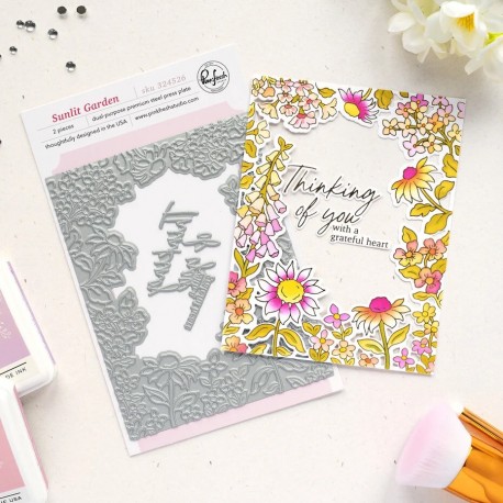 PINKFRESH STUDIO SUNLIT GARDEN PRESS PLATE - SUNLIT MANOR COLLECTION