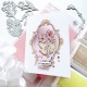 PINKFRESH STUDIO BLOSSOM MEDALLION CLEAR STAMP - SUNLIT MANOR COLLECTION