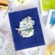 PINKFRESH STUDIO BLOSSOM MEDALLION CLEAR STAMP - SUNLIT MANOR COLLECTION