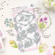 PINKFRESH STUDIO BLOSSOM MEDALLION PRESS PLATE - SUNLIT MANOR COLLECTION