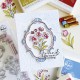 PINKFRESH STUDIO BLOSSOM MEDALLION PRESS PLATE - SUNLIT MANOR COLLECTION
