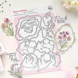 PINKFRESH STUDIO BLOSSOM MEDALLION DIE - SUNLIT MANOR COLLECTION