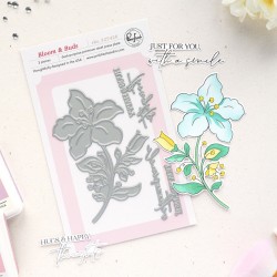 PINKFRESH STUDIO BLOOM AND BUDS PRESS PLATE - SUNLIT MANOR COLLECTION