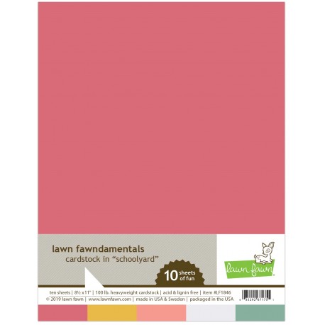 LAWN FAWN CARDSTOCK SCHOOLYARD
