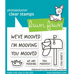 LAWN FAWN CLEAR STAMPS - HIGHLAND COWS ADD-ON
