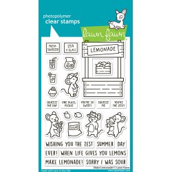 LAWN FAWN CLEAR STAMPS - MAKE LEMONADE