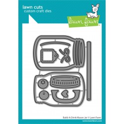 LAWN FAWN DIES - BUILD A DRINK MASON JAR