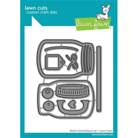 LAWN FAWN DIES - BUILD A DRINK MASON JAR
