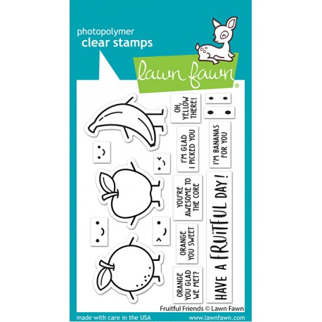 LAWN FAWN CLEAR STAMPS - FRUITFUL FRIENDS