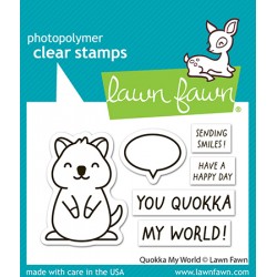LAWN FAWN CLEAR STAMPS - QUOKKA MY WORLD