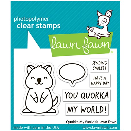 LAWN FAWN CLEAR STAMPS - QUOKKA MY WORLD