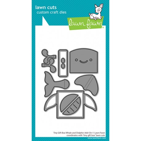 LAWN FAWN DIES - TINY GIFT BOX WHALE AND DOLPHIN ADD-ON
