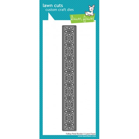 LAWN FAWN DIES - FOLKSY PETAL BORDER DIES