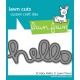 LAWN FAWN DIES - SET SCRIPTY Hello & OUTLINE