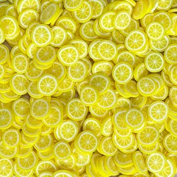 LAWN FAWN TINY TREASURES - LEMON CLAY PIECES