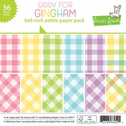 LAWN FAWN PAPER PAD GIDDY FOR GINGHAM 15X15 cm