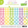 LAWN FAWN PAPER PAD GIDDY FOR GINGHAM 15X15 cm