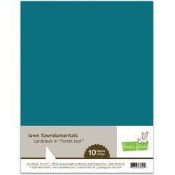 LAWN FAWN CARDSTOCK FOREST TEAL