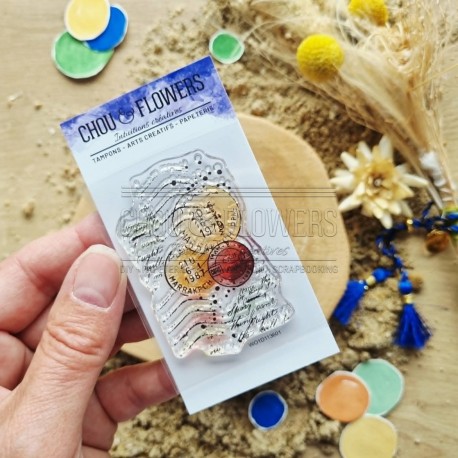 CHOU & FLOWERS TAMPONS CLEAR TIMBRE MARRAKECH "Le Chant des Dunes"