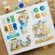 CHOU & FLOWERS TAMPONS CLEAR TEXTURE POSTCARD "Le Chant des Dunes"