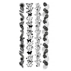 LES ATELIERS DE KARINE "BORDURES EXOTIQUES" Tampon Clear PURA VIDA