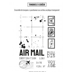 LES ATELIERS DE KARINE "TIMBRES A CREER" Tampon Clear PURA VIDA