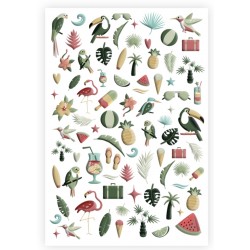 LES ATELIERS DE KARINE "PUFFY STICKERS" PURA VIDA