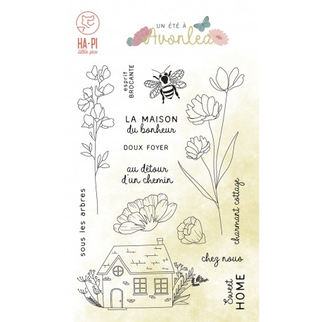 HA-PI TAMPON CLEAR LA MAISON DU BONHEUR "UN ETE A AVONLEA