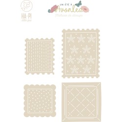 HA-PI DIES TIMBRES ET CADRES "UN ETE A AVONLEA"