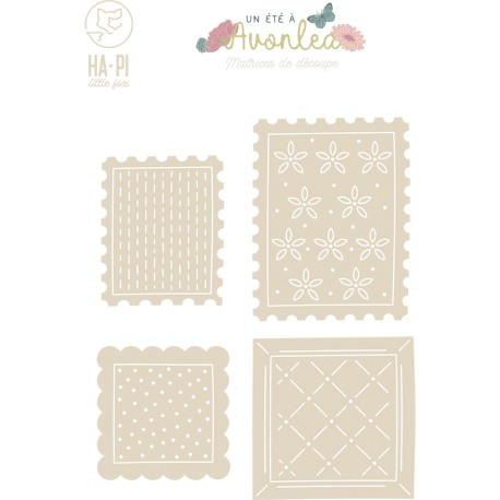 HA-PI DIES TIMBRES ET CADRES "UN ETE A AVONLEA"