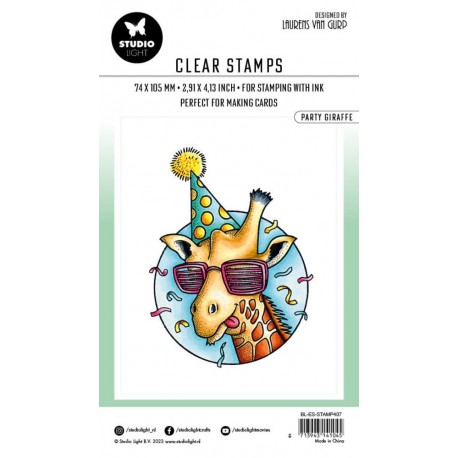 Studio Light Stamp PARTY GIRAFFE by Laurens van Gurp